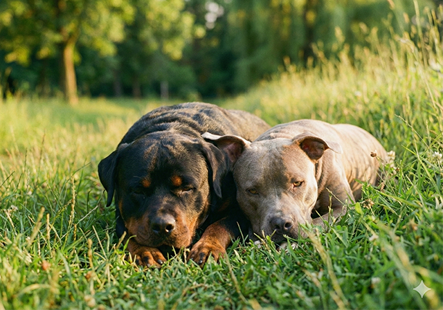 Perros PPP descansando